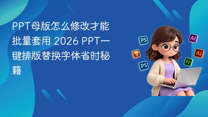 PPT母版怎么修改才能批量套用 2026 PPT一键排版替换字体省时秘籍