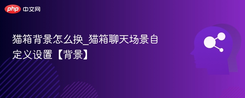 猫箱背景怎么换_猫箱聊天场景自定义设置【背景】