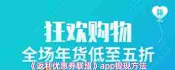 返利优惠券联盟如何提现