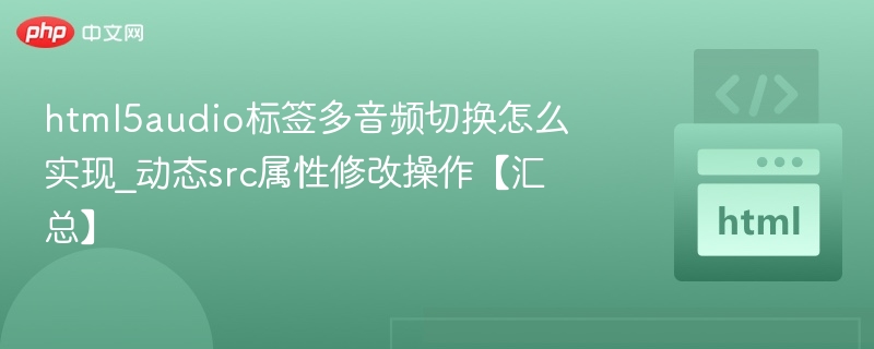 html5audio标签多音频切换怎么实现_动态src属性修改操作【汇总】