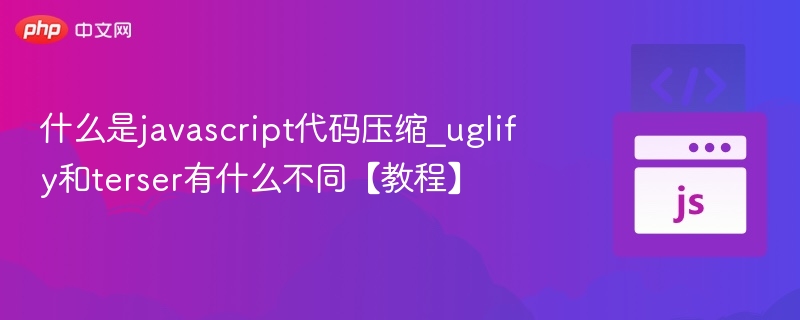 JavaScript代码压缩是什么？Uglify与Terser区别解析