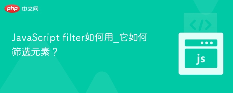 JavaScript filter如何用_它如何筛选元素？