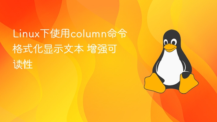 Linux中用column命令美化文本显示