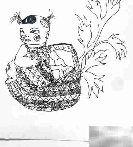 端午福娃简笔画教程