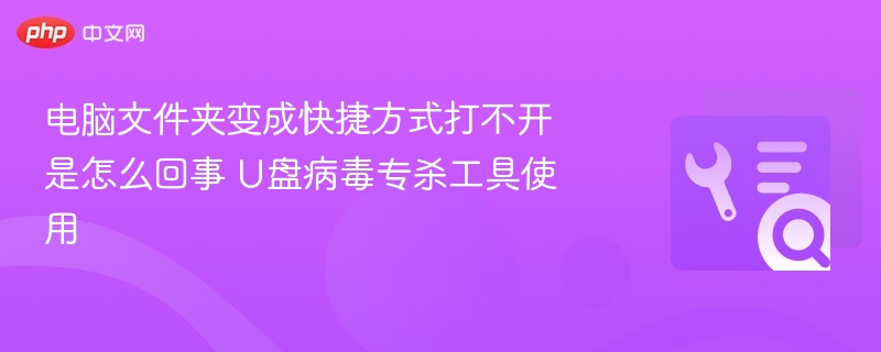 文件夹变快捷方式无法打开？U盘病毒专杀工具使用指南
