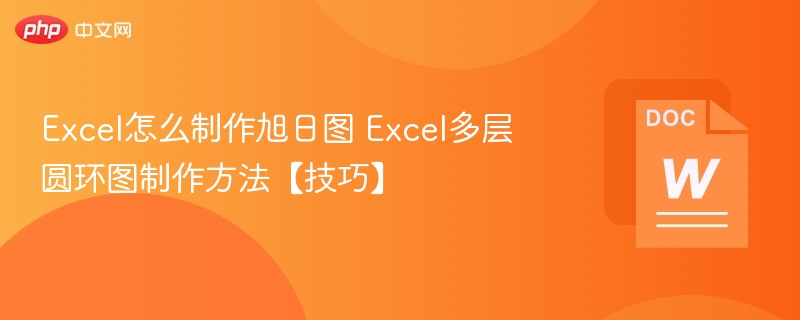Excel制作旭日图多层圆环图技巧