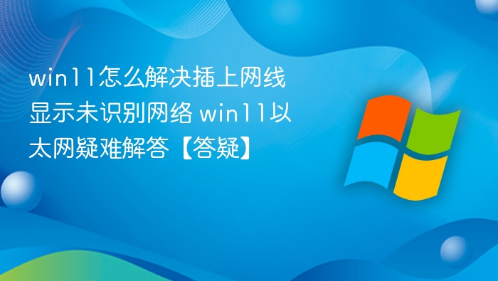 Win11网线连接未识别网络解决方法