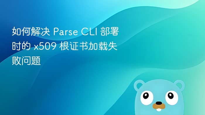 Parse CLI 部署报错：x509 根证书加载失败解决方法