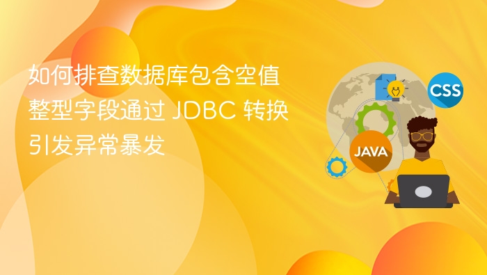 数据库空值整型字段JDBC转换异常排查方法
