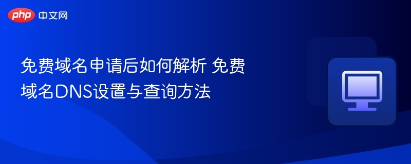 免费域名解析方法及DNS设置教程