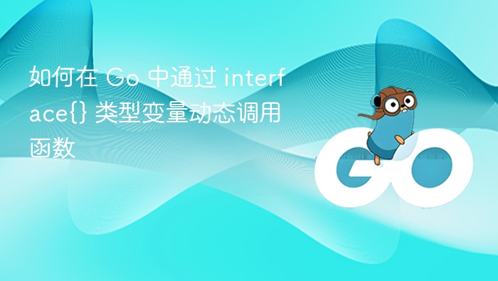 如何在 Go 中通过 interface{} 类型变量动态调用函数
