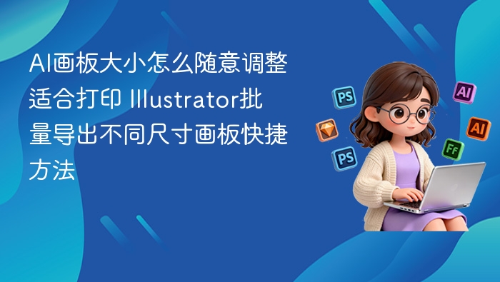 AI画板大小怎么随意调整适合打印 Illustrator批量导出不同尺寸画板快捷方法