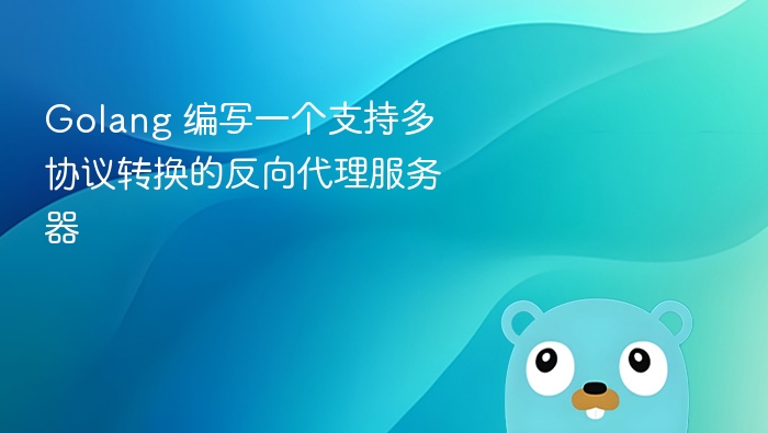 Golang 编写一个支持多协议转换的反向代理服务器