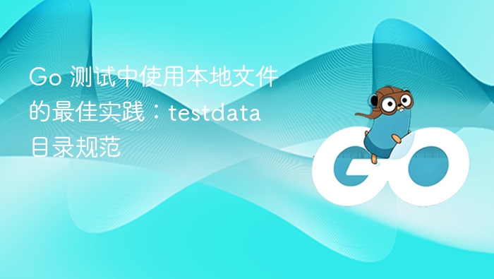 Go 测试中使用本地文件的最佳实践:testdata 目录规范