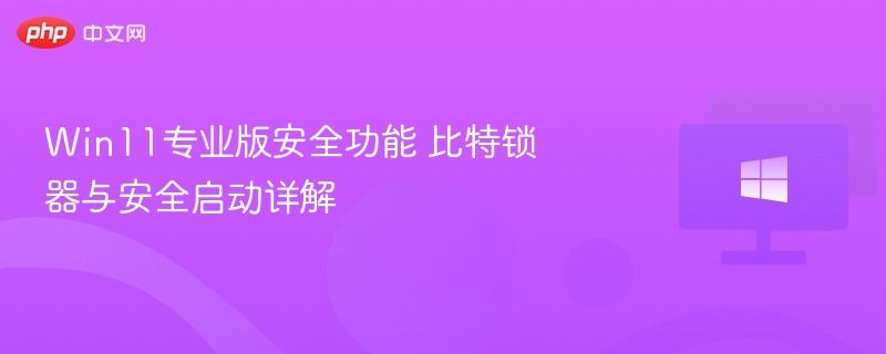 Win11专业版安全功能 比特锁器与安全启动详解