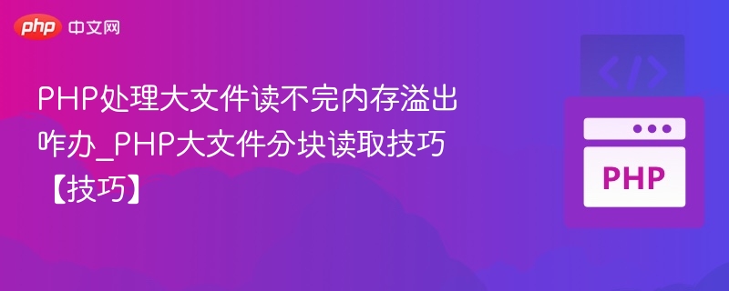 PHP大文件读取溢出解决方法