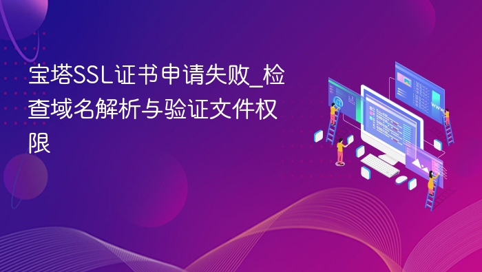 宝塔SSL申请失败怎么解决