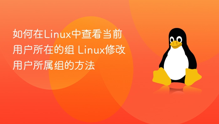 Linux查看用户组及修改方法