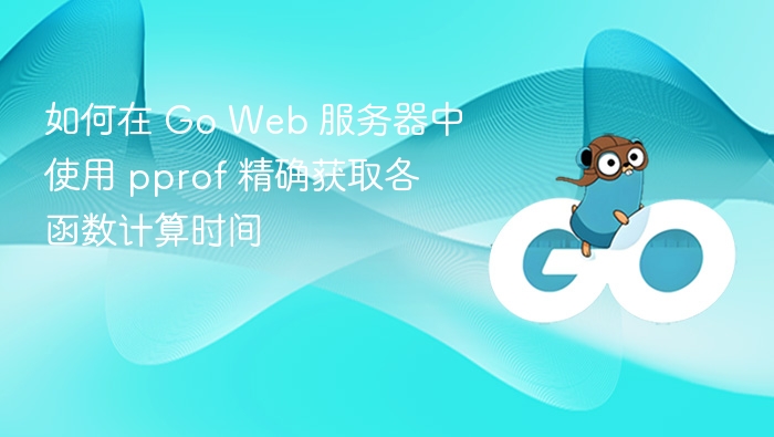 如何在 Go Web 服务器中使用 pprof 精确获取各函数计算时间
