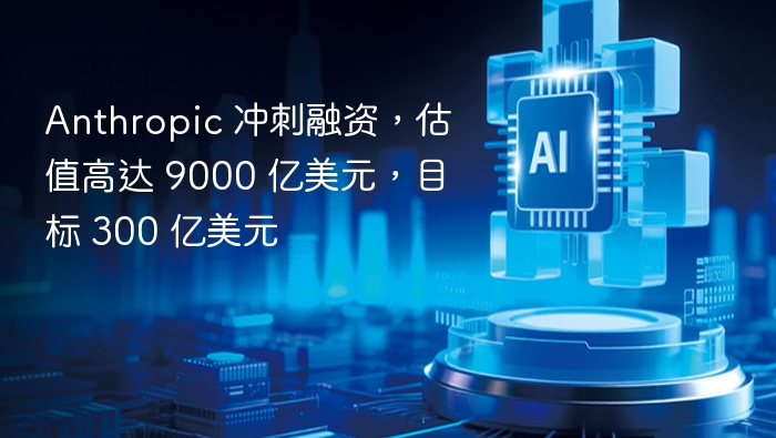 Anthropic 冲刺融资,估值高达 9000 亿美元,目标 300 亿美元