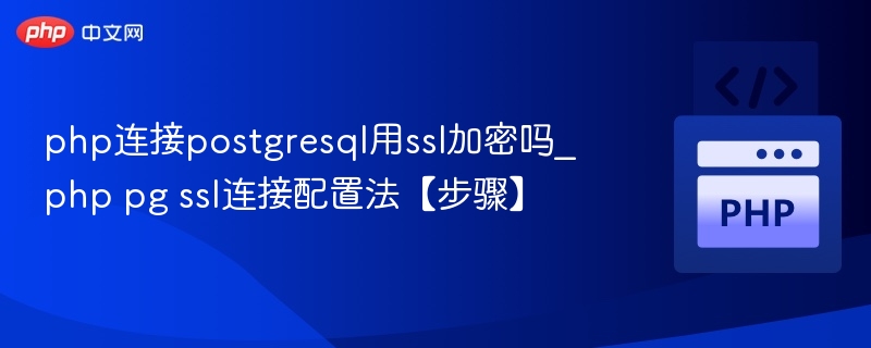 PHP连接PostgreSQL是否启用SSL？配置步骤详解