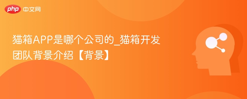 猫箱APP是哪个公司的_猫箱开发团队背景介绍【背景】