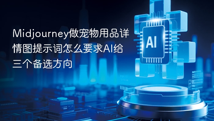 Midjourney宠物用品详情图提示词推荐：1.高清宠物用品细节展示，温馨家居风，柔和灯光2.3D渲染宠物用品，色彩鲜艳，简约背景，突出质感3.宠物互动场景，自然光线，真实生活感设计