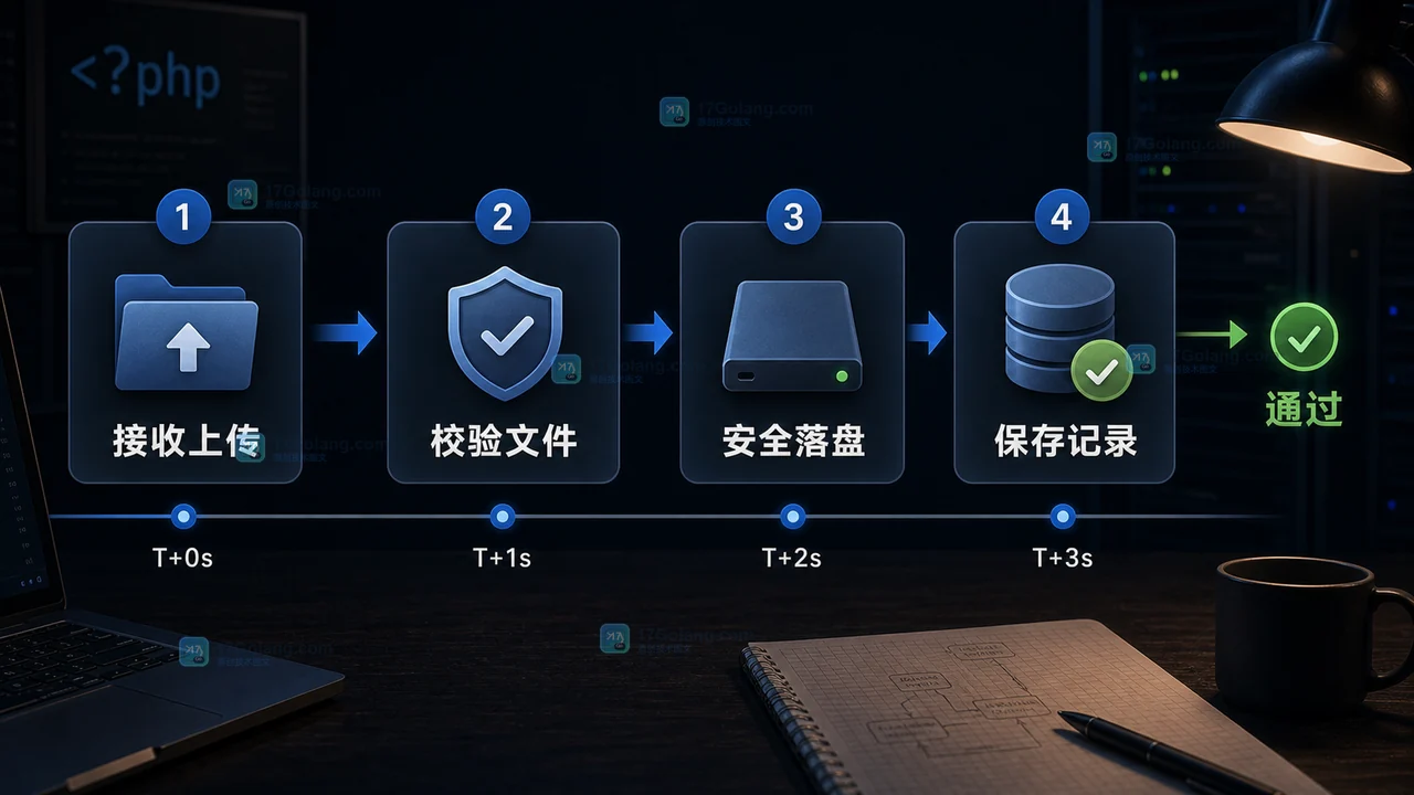 PHP 文件上传怎么做才安全：从 $_FILES 校验到落盘和清理