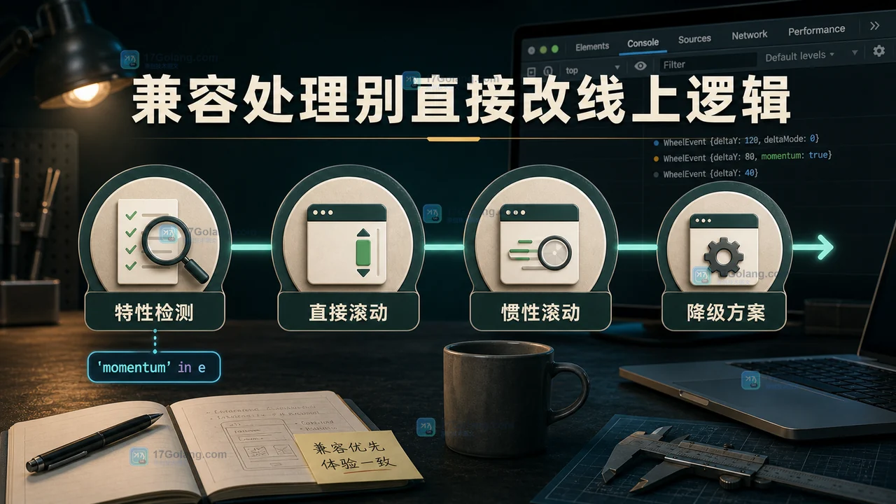 Chrome 151 Beta 新增 WheelEvent.momentum：滚动惯性事件能区分了