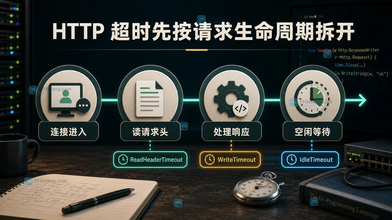 Go HTTP 服务按连接进入、读请求头、处理响应和空闲等待拆分超时配置