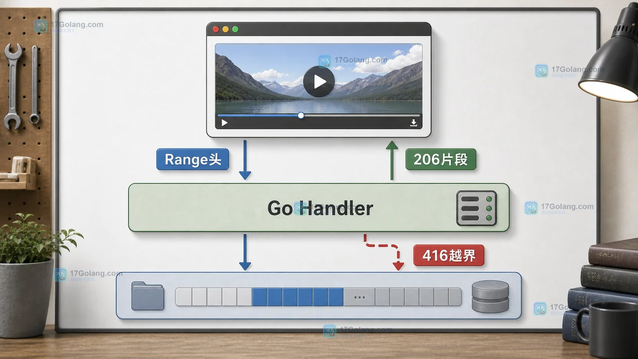Go 实现 HTTP Range 下载：用 ServeContent 支持断点续传和视频拖动