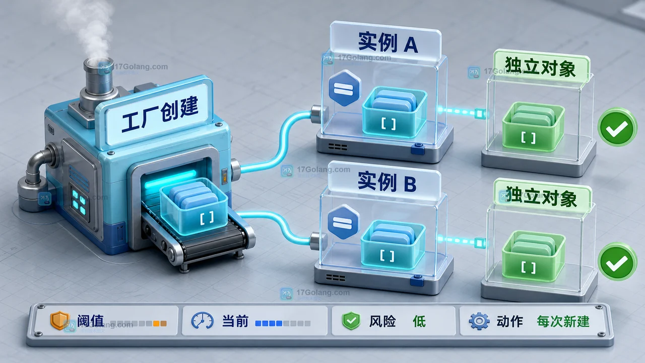 Python default_factory 为每个实例分配独立列表和配置对象的状态关系图
