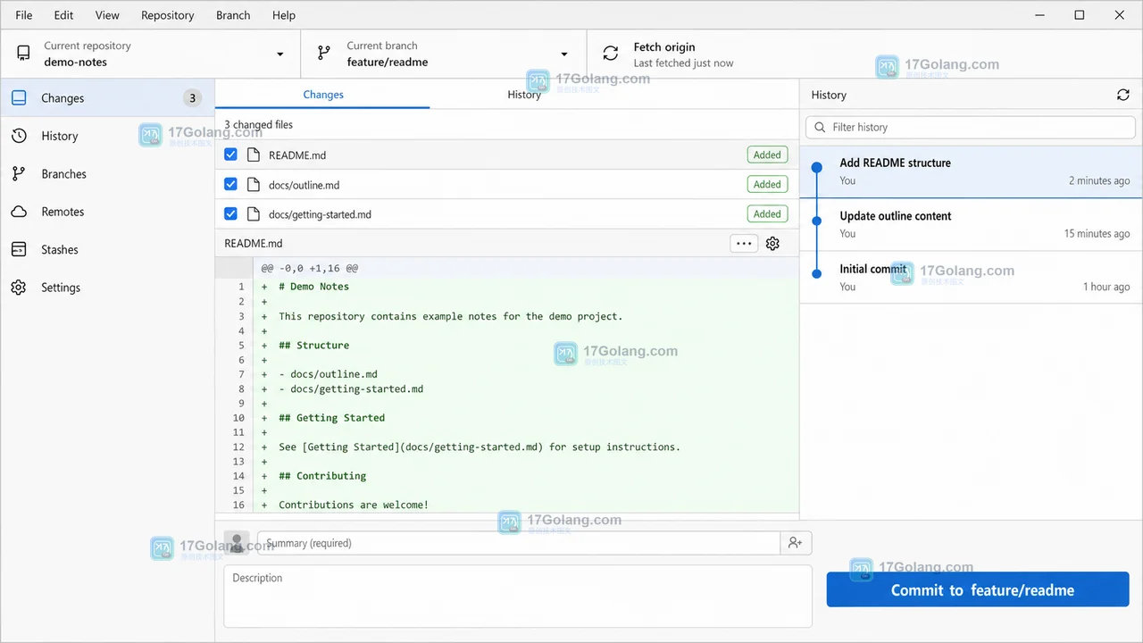 GitHub Desktop 怎么撤销最近一次提交：保留改动、重新修改和结果核对