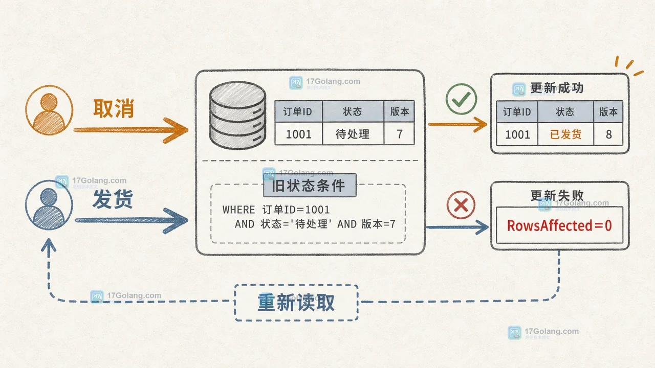 Go 订单状态机怎么设计：用显式状态替代一组互相打架的布尔字段
