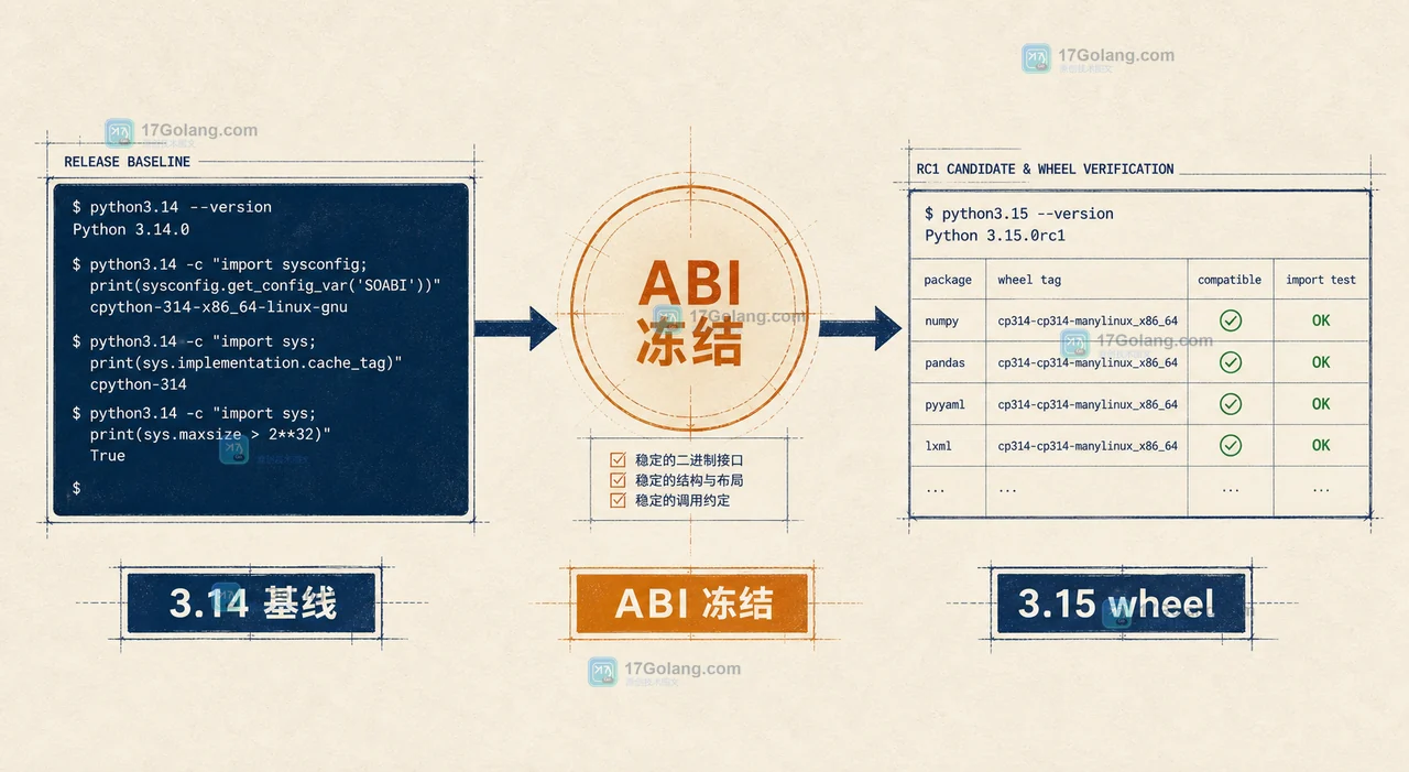 Python 3.15 RC1 要不要现在试：ABI 冻结后的兼容性验证清单