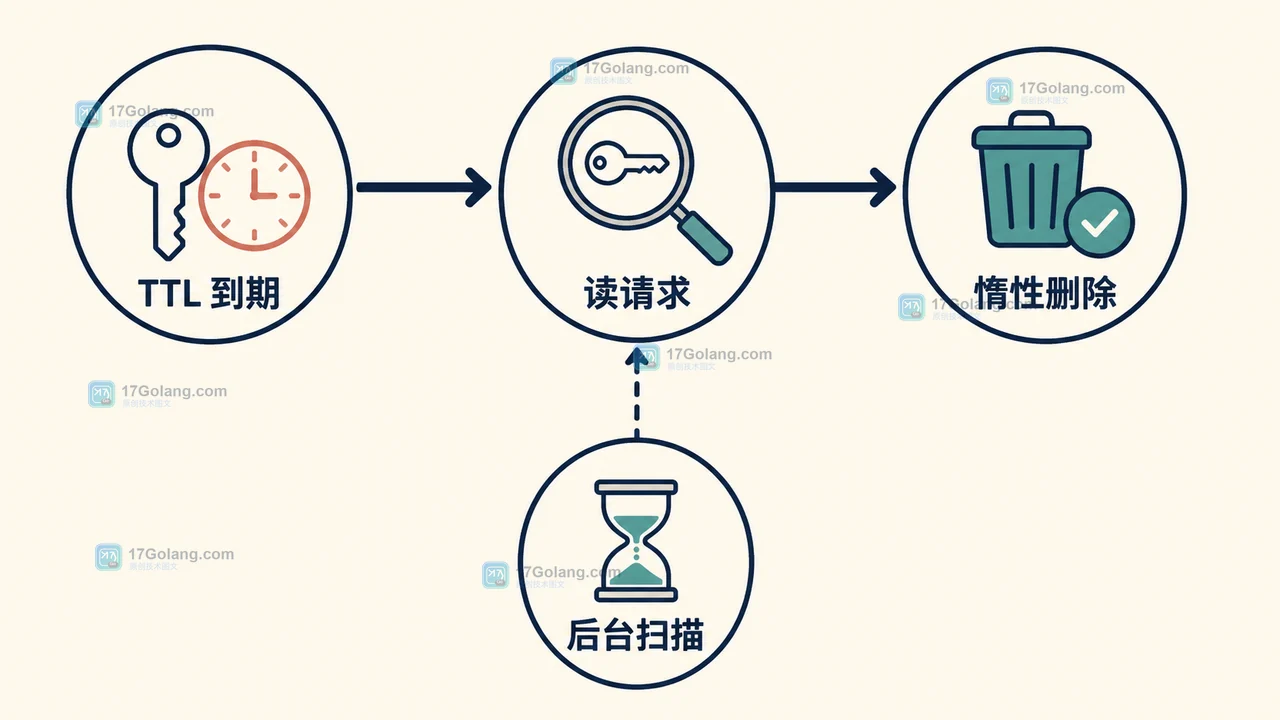 Redis 过期键为什么没有按时删除：惰性删除、定期扫描与通知验证