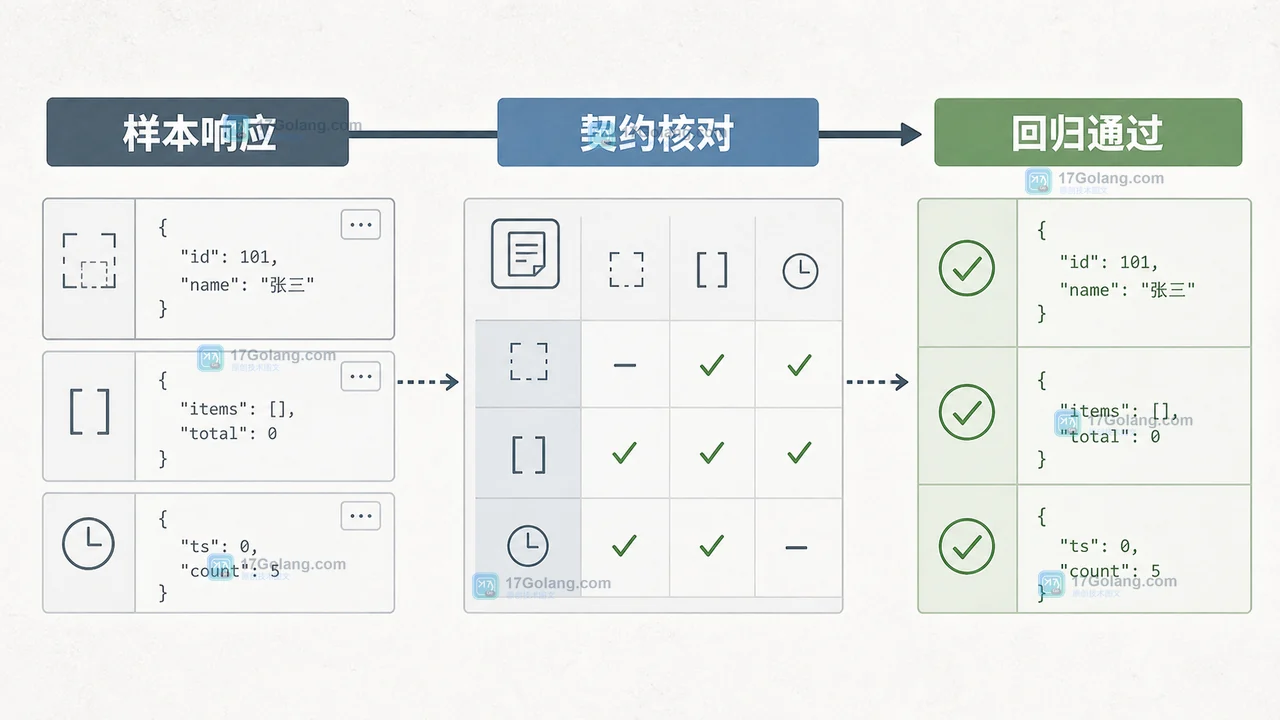 JSON 零值字段怎么省略：omitzero 与 omitempty 的差异和验收