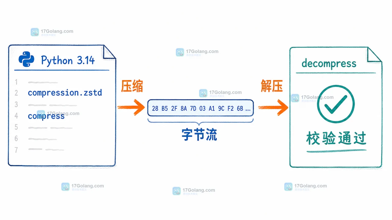 Python 3.14 Zstandard 流式日志怎么落地：compression.zstd 的帧边界与兼容门禁