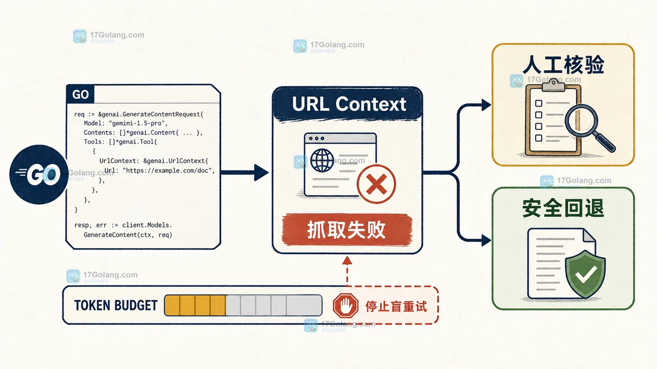 Gemini URL Context 遇到 unsafe 或无法抓取时保留失败证据,分流到人工核验和公开替代来源的恢复图