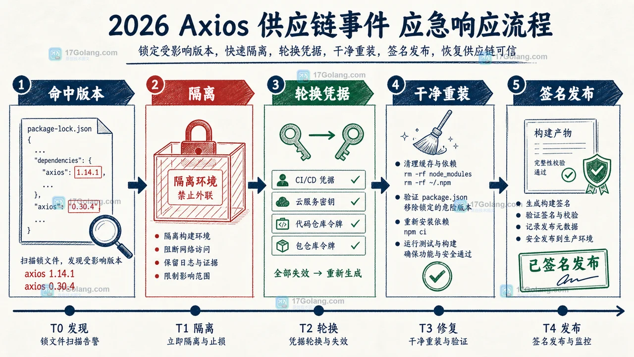 Axios npm 供应链事件后，开发团队如何重做依赖发布门禁