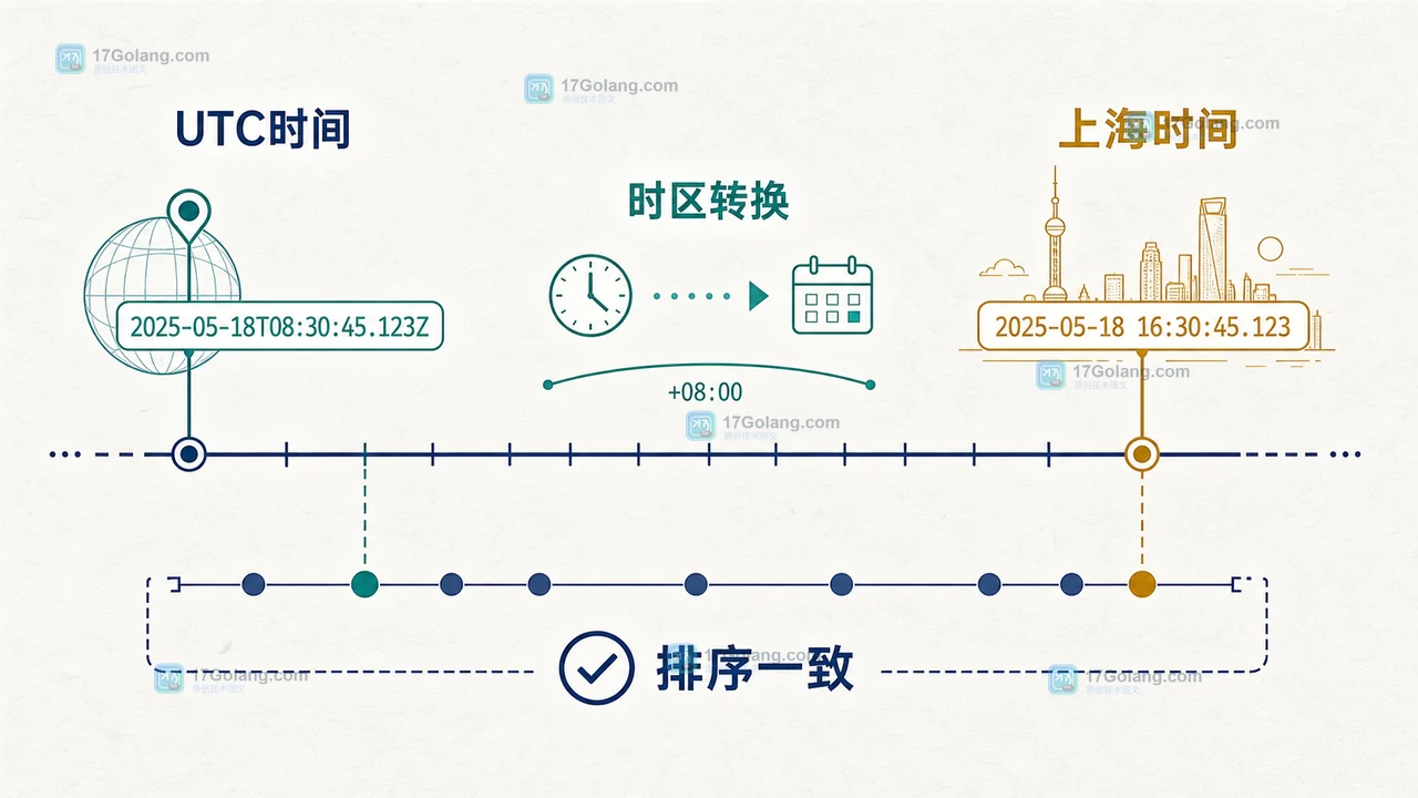 Temporal Instant 在 UTC 时间线和 Asia Shanghai 展示时区之间转换