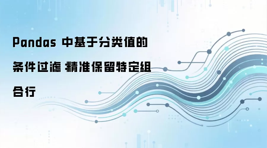 Pandas 中基于分类值的条件过滤:精准保留特定组合行