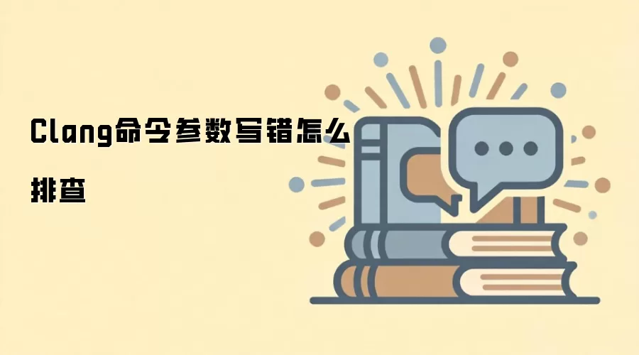 Clang命令参数写错怎么排查