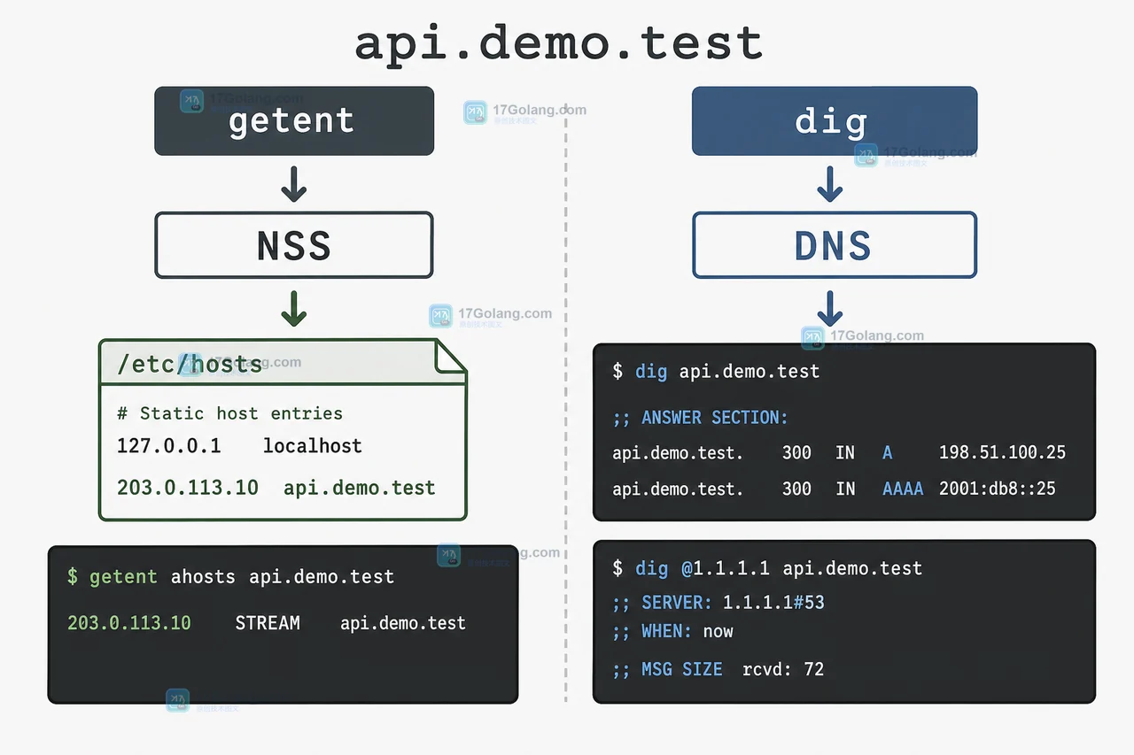 Linux getent hosts 为什么和 ping 结果不一样：NSS 优先级、/etc/hosts 与 DNS 排查