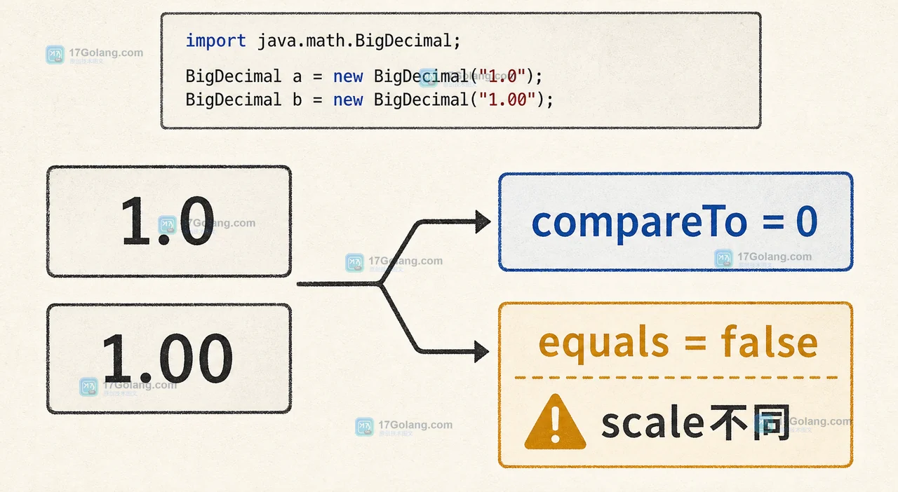 Java BigDecimal 金额比较为什么会误判：scale 统一与集合去重边界