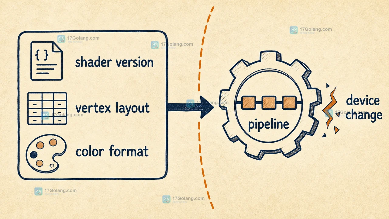 WebGPU Pipeline 缓存的可复用部分与设备相关失效边界