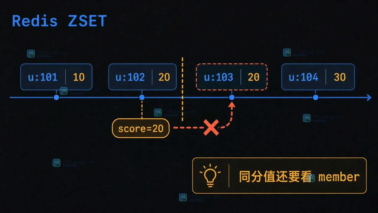Redis ZSET 分页为什么会漏数据：游标边界与同分值排序