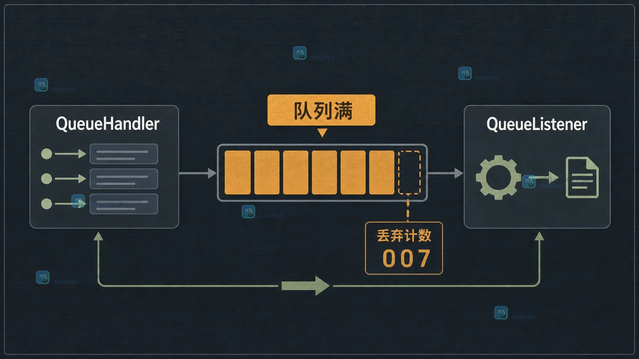 Python QueueHandler 为什么会丢日志：队列背压、QueueListener 与优雅退出