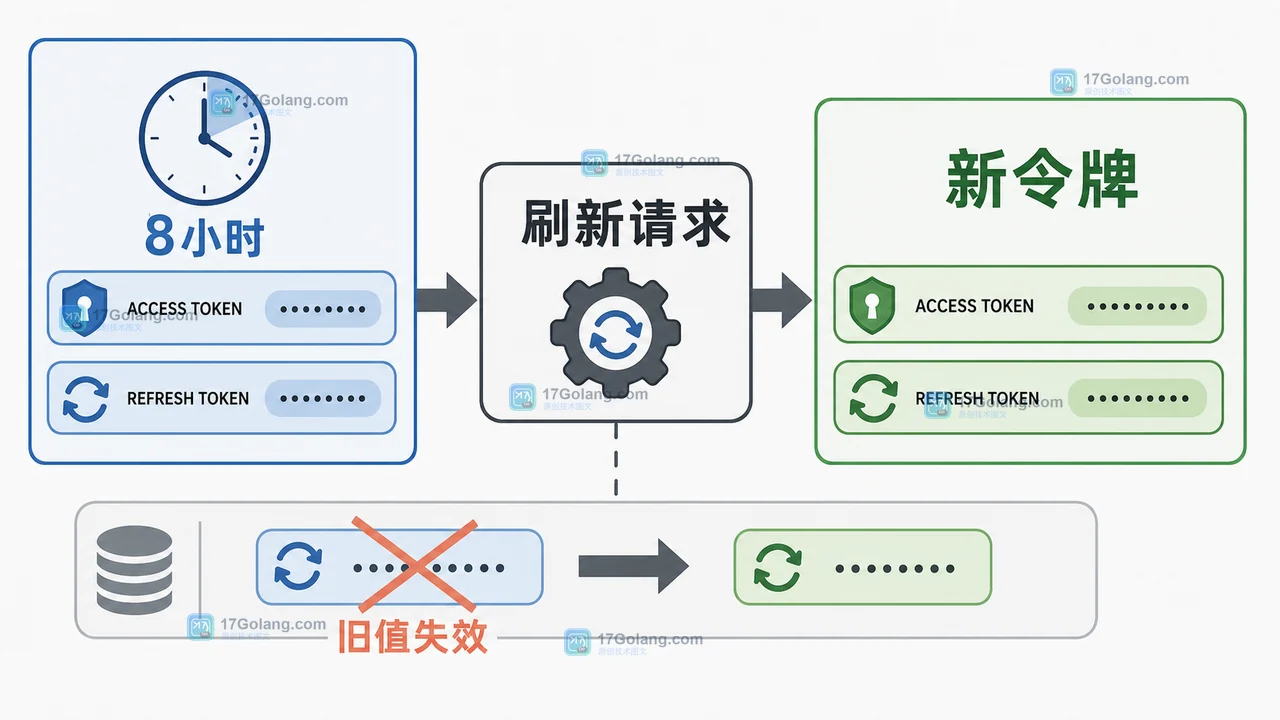 GitHub OAuth 访问令牌过期后刷新令牌轮换与旧值失效