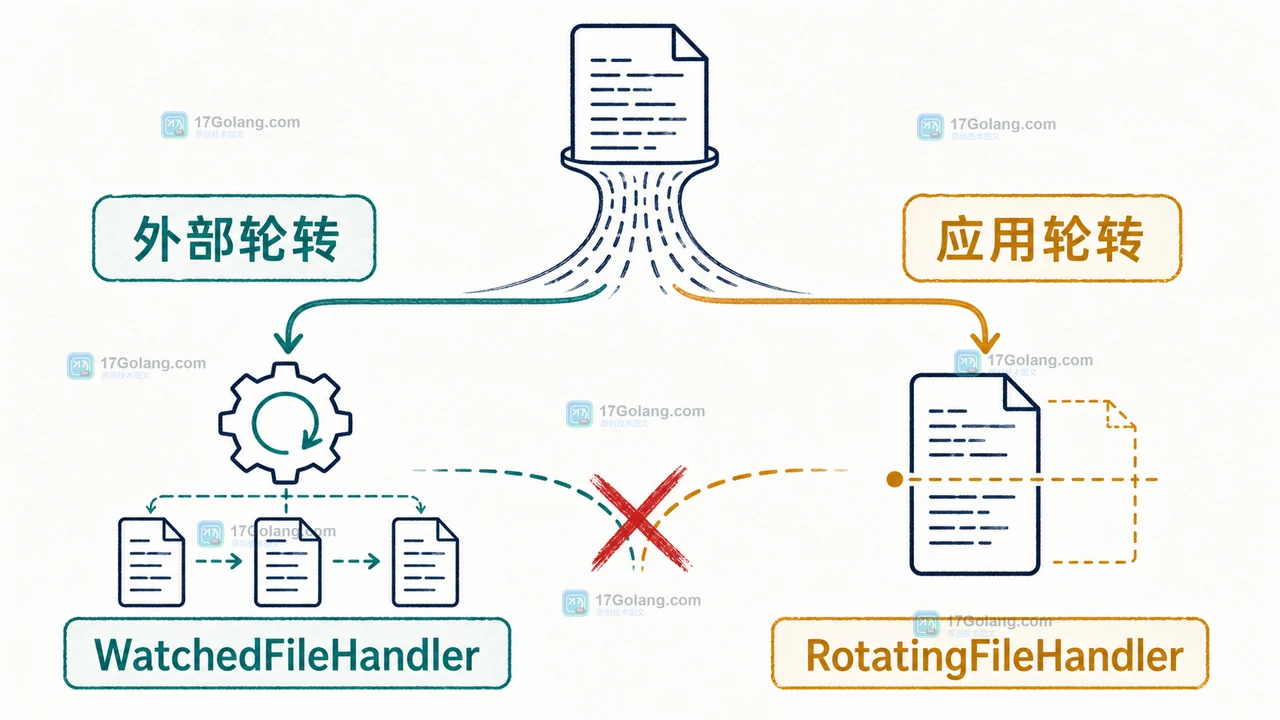 Python 日志轮转方案对比：外部 logrotate 配合 WatchedFileHandler 与应用内 RotatingFileHandler 的分工边界